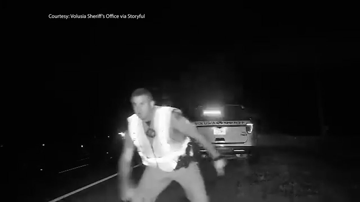 Video shows near-miss crash on Florida highway